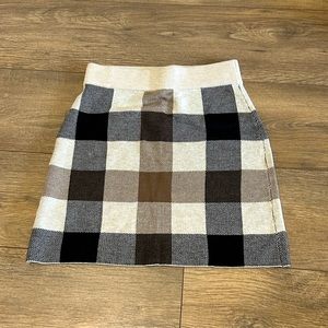 Loft Plaid Mini Skirt Size XS Petite
